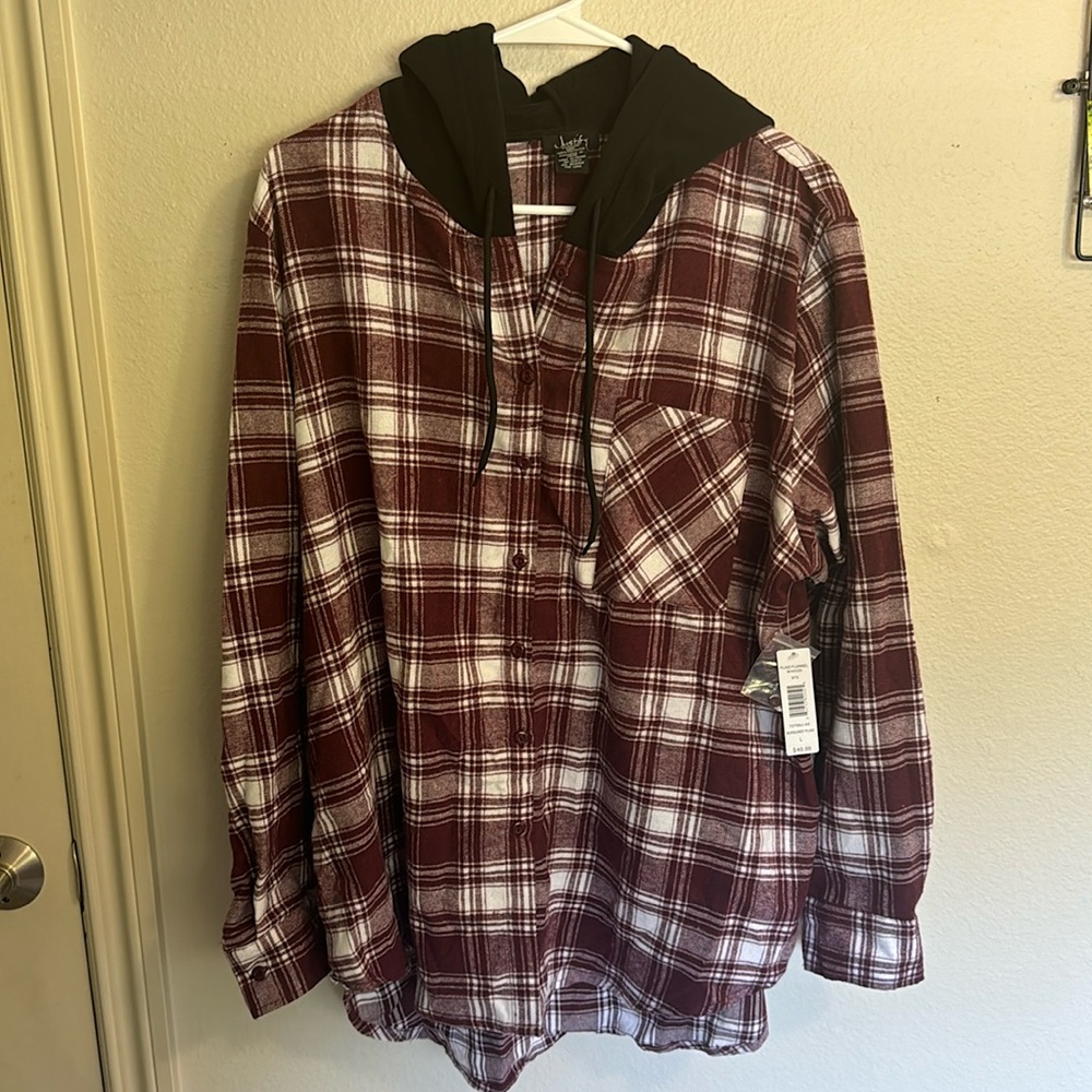 Plaid Flannel w/ Hood